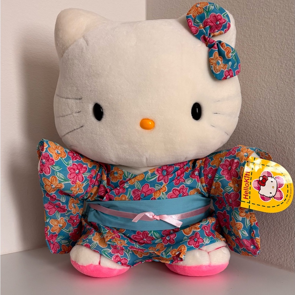 *Sold* Sanrio Hello Kitty Floral Kimono Plush